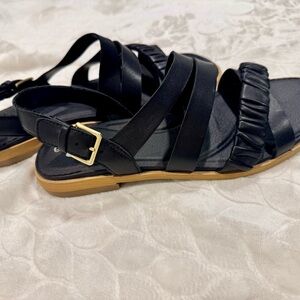 Dr. Scholls Black Strappy Sandals